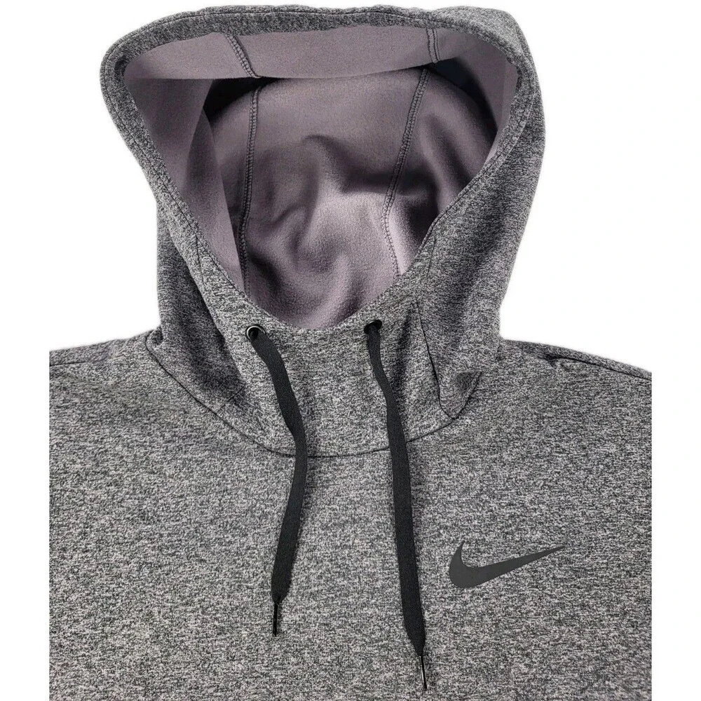 Nike Dri-FIT Training Hoodie (Standard Fit) in Grey Heather. Sz L